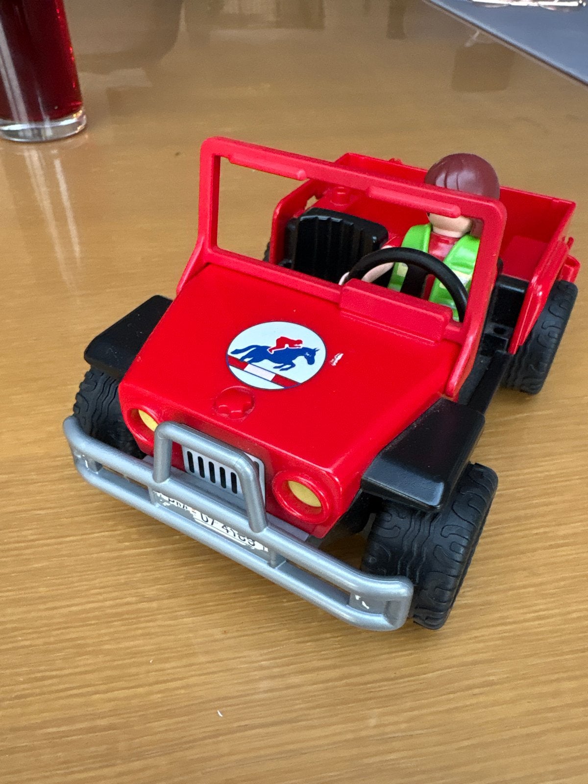 Playmobil Jeep met figuur - Vintage Speelgoed, Ophalen of Verzenden, Gebruikt