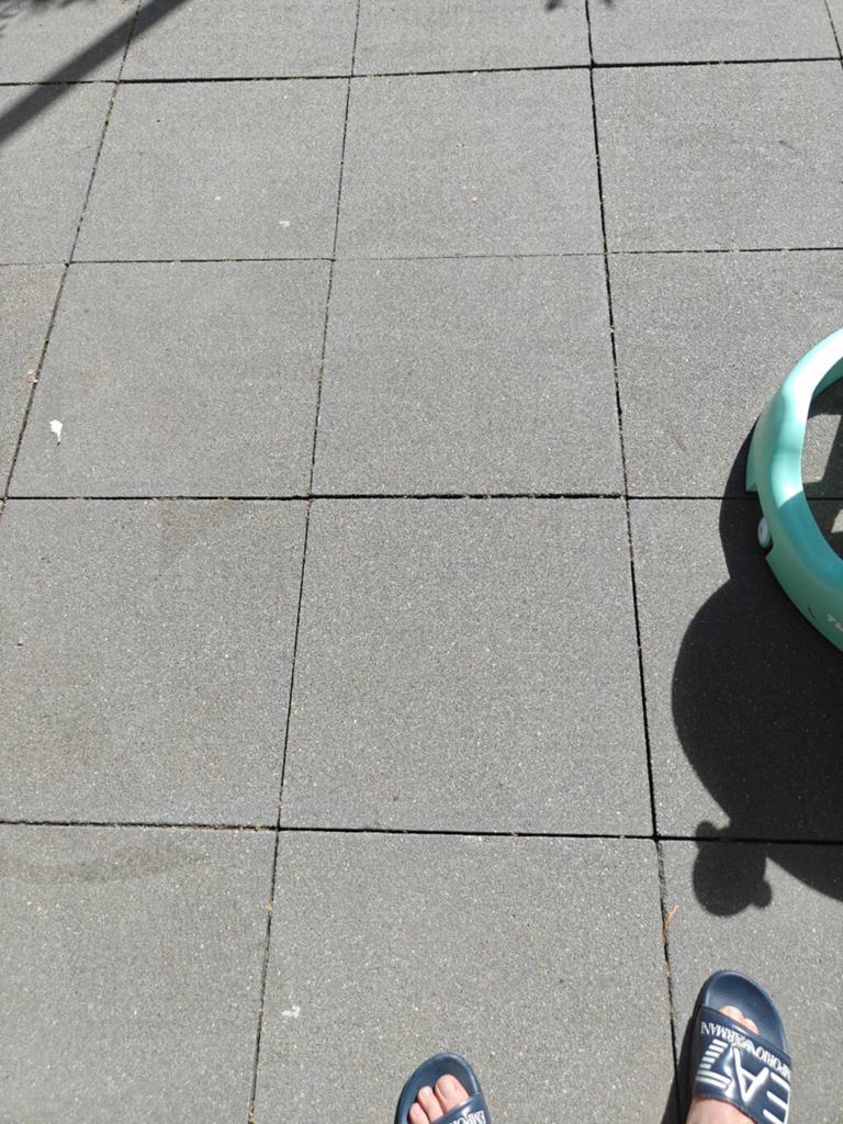 Tuintegels 50x50 cm - Grijs.  55m, Gebruikt, Ophalen of Verzenden, 10 m² of meer, Beton