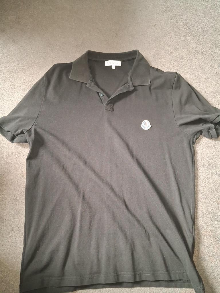 Moncler Polo Shirt Heren - Maat XL, Kleding | Heren, Polo's, Moncler, Zwart, Maat 56/58 (XL), Ophalen of Verzenden