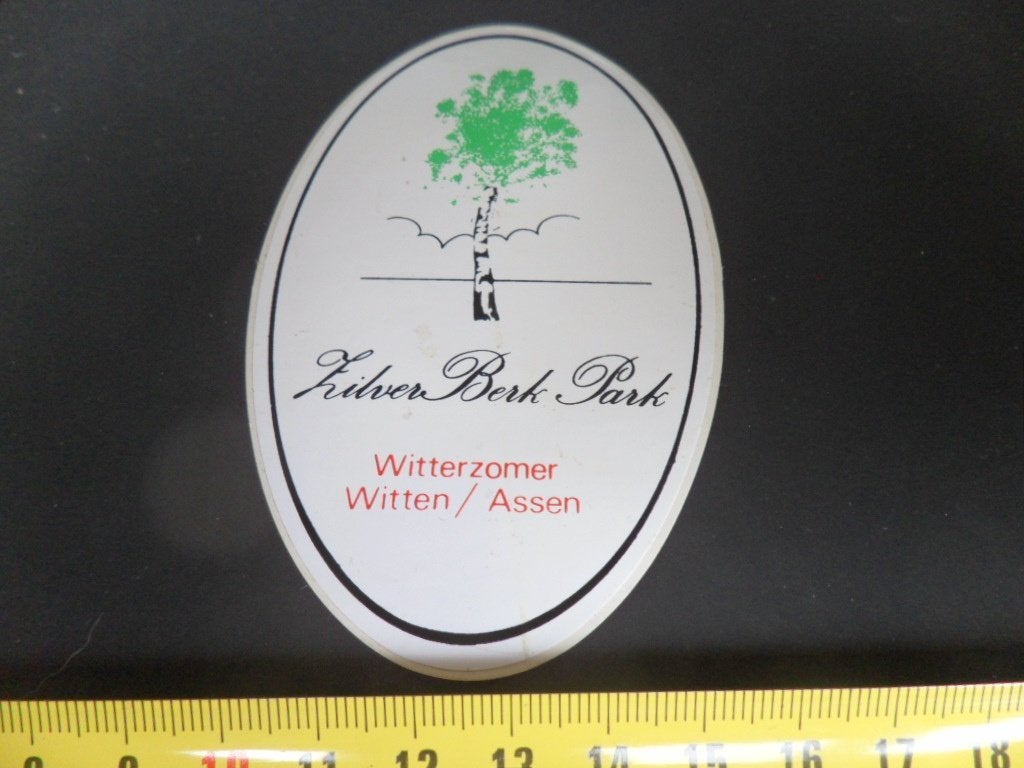 sticker zilver berk park witterzomer witten / assen, Ophalen, Zo goed als nieuw