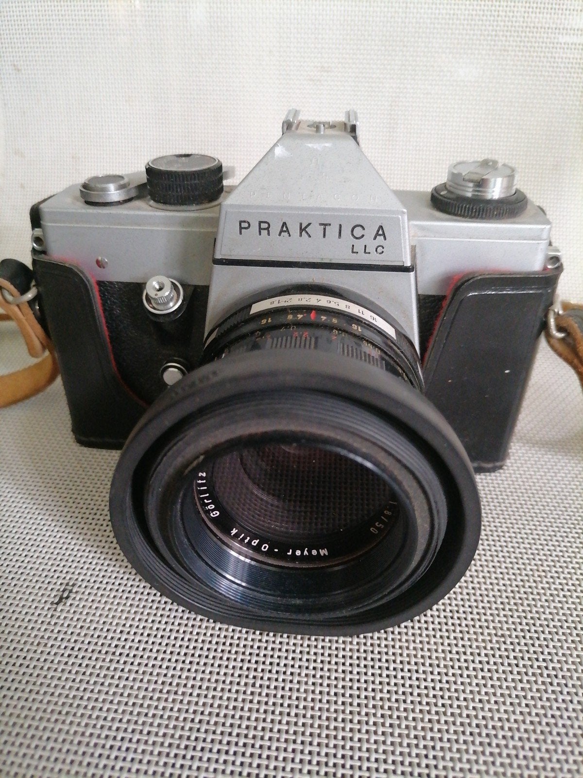 Vintage Praktica LLC foto camera, Ophalen of Verzenden, Gebruikt, Spiegelreflex, Overige Merken