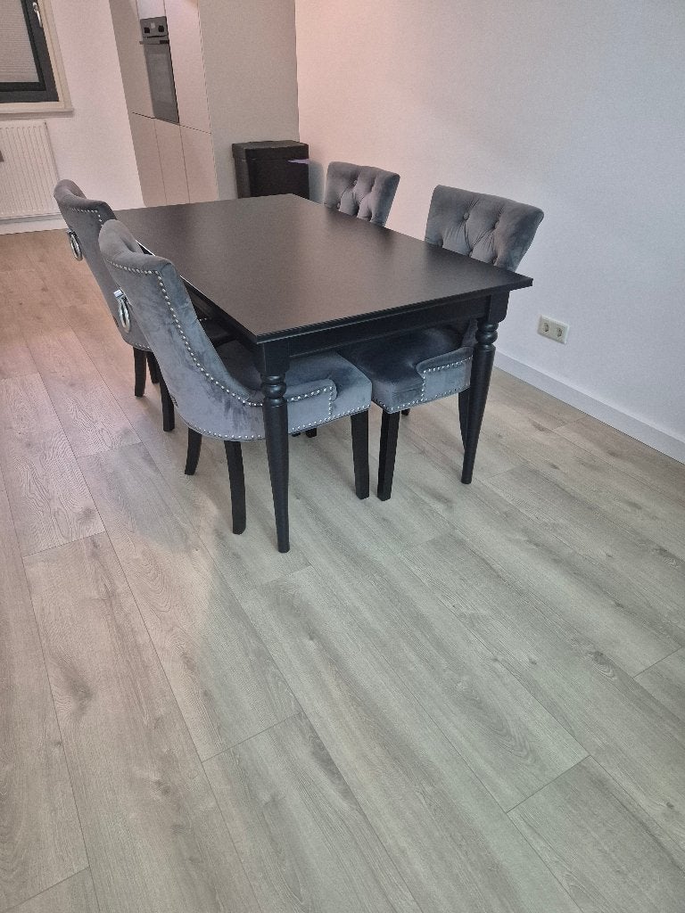 Eetkamerstoelen, Huis en Inrichting, Ophalen, Gebruikt, Vier, Stof
