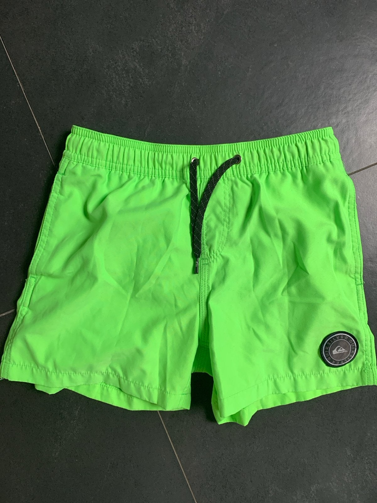 Quiksilver Zwembroek Neon Groen Maat 12, Kinderen en Baby's, Gebruikt, Ophalen of Verzenden, Zwembroek, Jongen