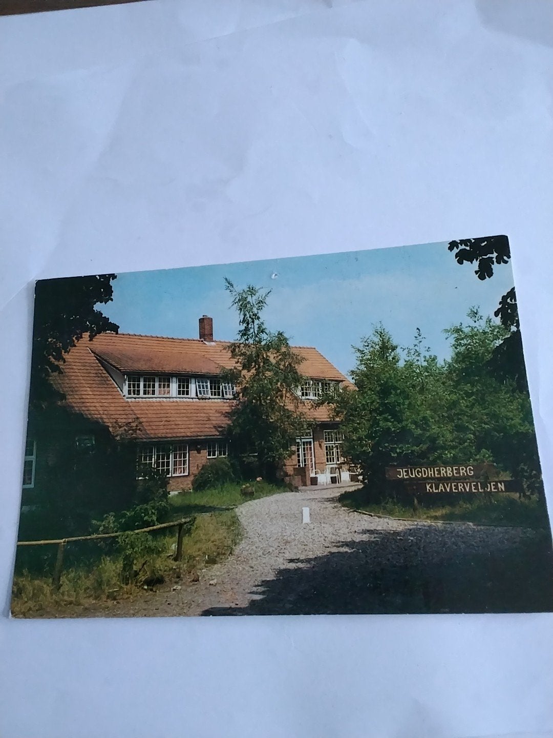 Ansichtkaart Jeugdherberg Klavervelden Bergen op Zoom, Ophalen of Verzenden, 1960 tot 1980, Gelopen, Noord-Brabant