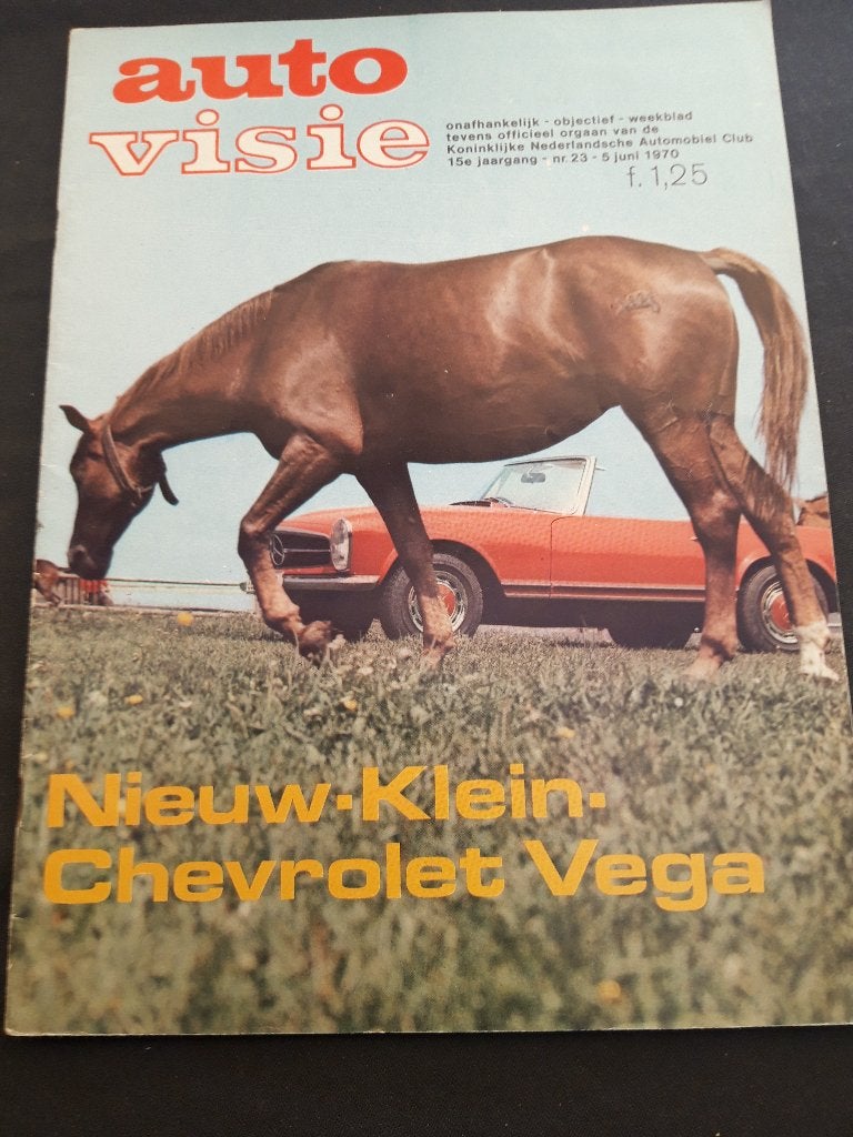Auto Visie nr 23 1970 Test Fiat 500 - Chevrolet Vega, Datsun, Ophalen of Verzenden, Zo goed als nieuw, Algemeen