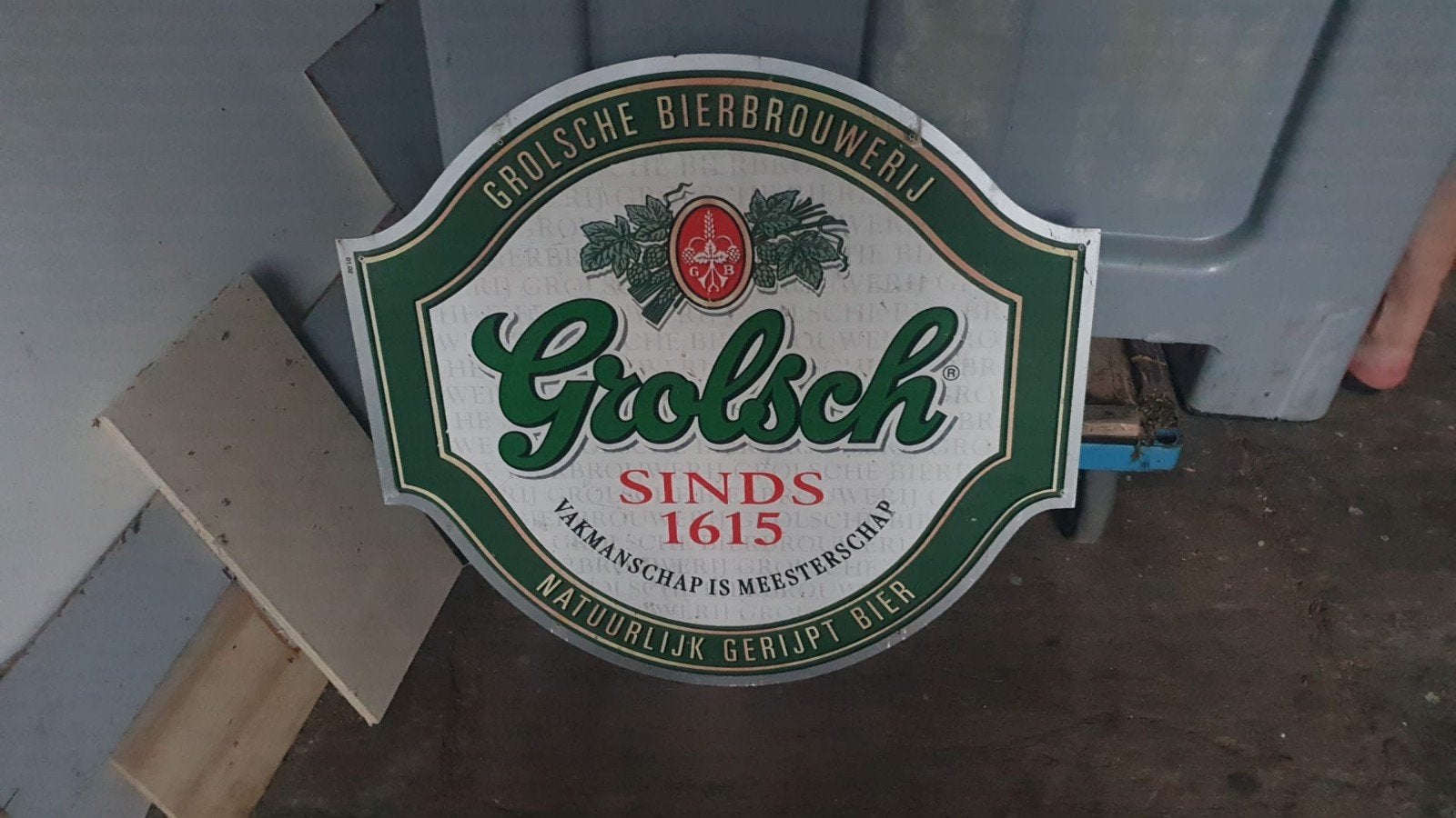 Grolsch Reclamebord - Ideaal voor kroeg of verzamelaar, Ophalen of Verzenden