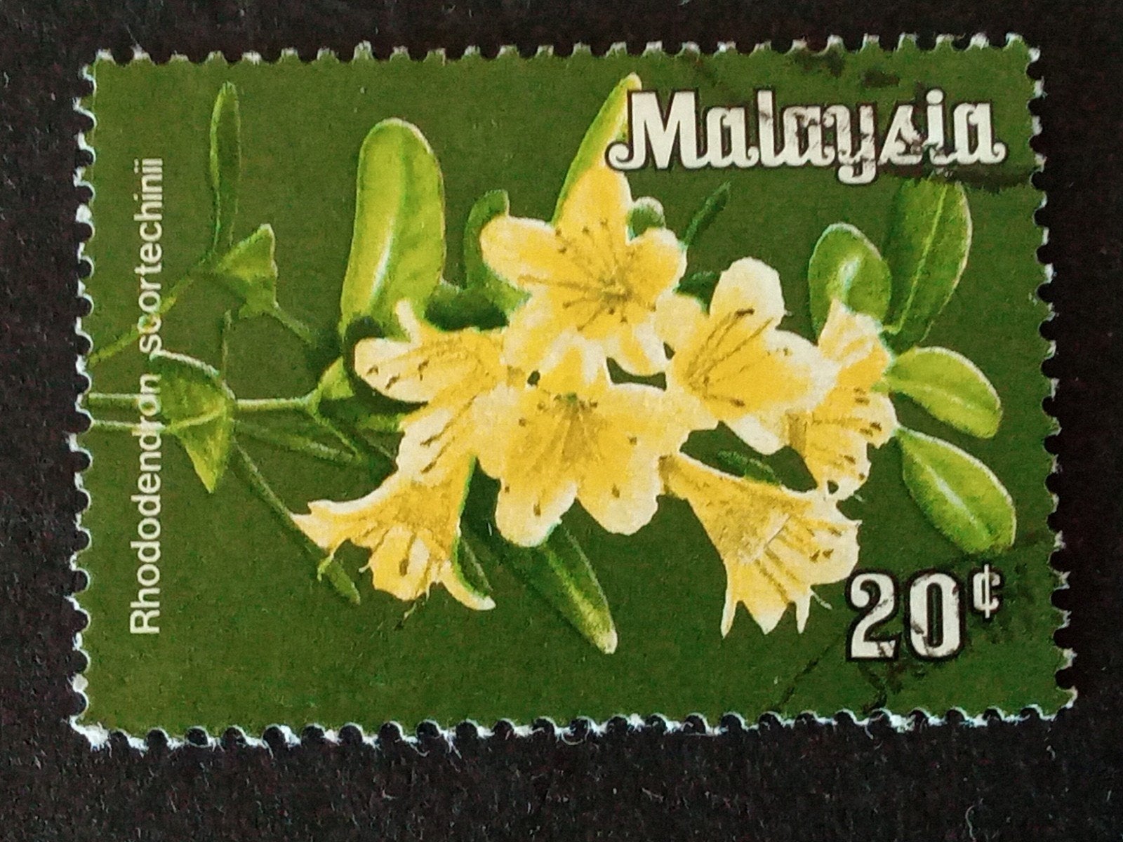Maleisië - Rhododendron, Verzenden, Gestempeld, Zuidoost-Azië