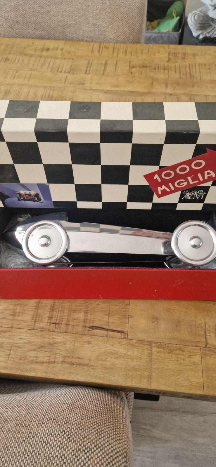 Mille Miglia raceauto model in doos, Ophalen of Verzenden, Zo goed als nieuw, Auto's