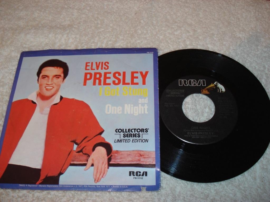 Elvis Presley  One Night   usa, Cd's en Dvd's, Vinyl Singles, Ophalen of Verzenden, Zo goed als nieuw, Pop