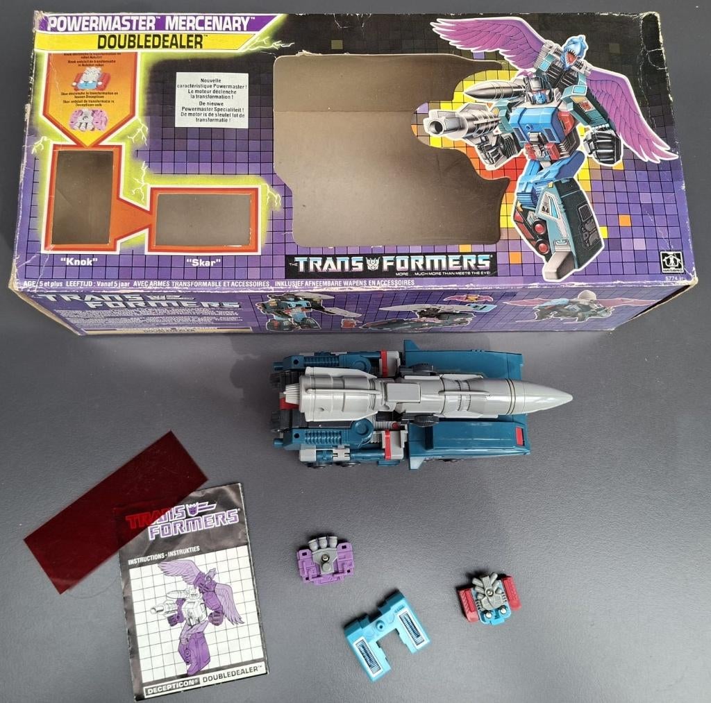 Transformers Decepticon, Doubledealer, 1987, originele doos, Verzamelen, Transformers, Gebruikt, G1, Ophalen of Verzenden