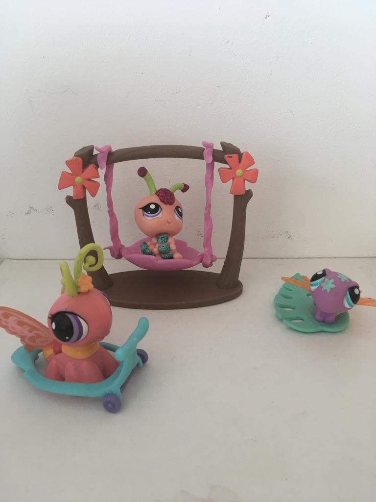 Littlest Pet Shop vlinders en schommel set, Verzenden, Gebruikt