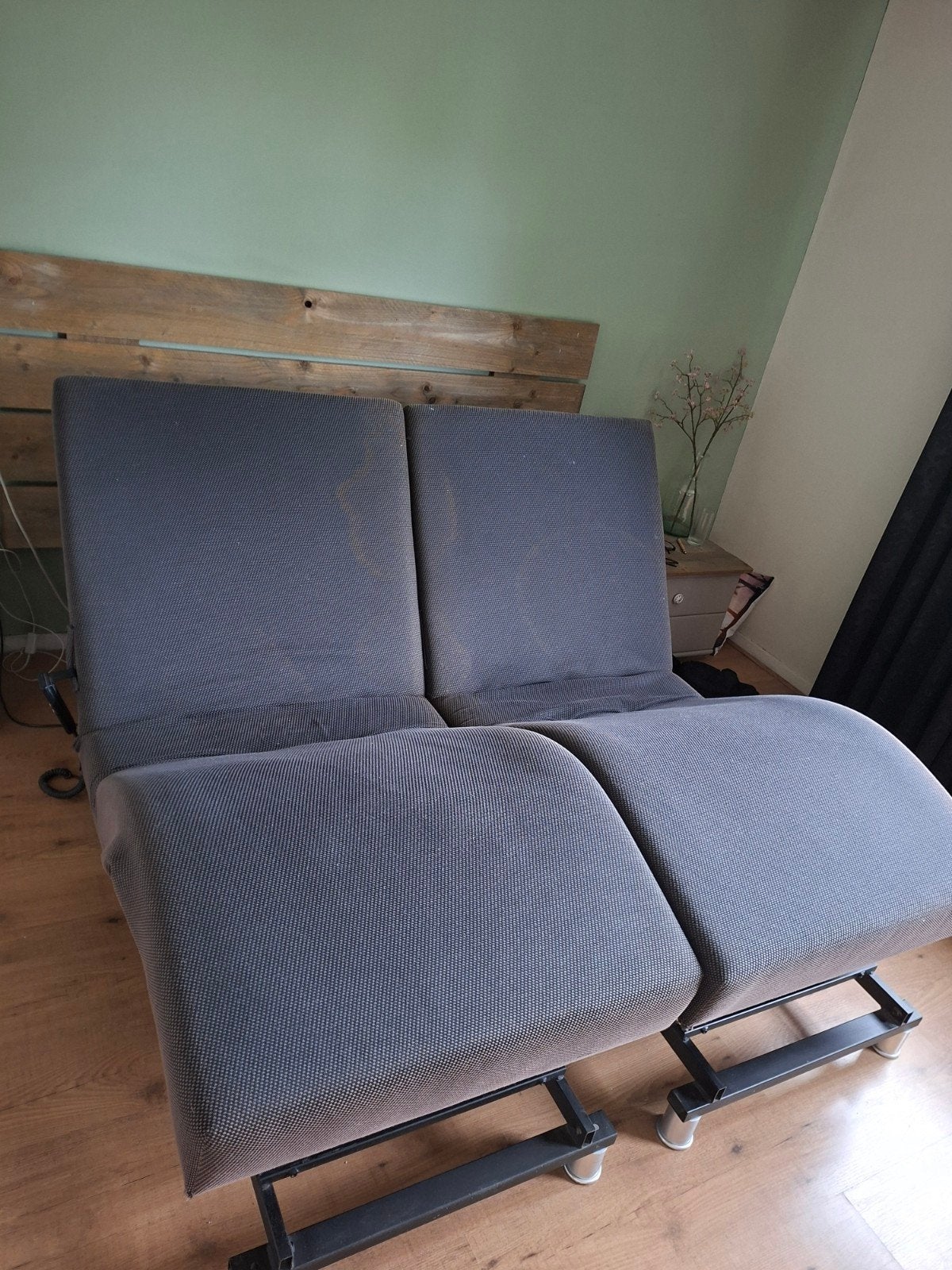 Elektrische boxspring 90x200, 90 cm, Eenpersoons, Ophalen of Verzenden, 200 cm