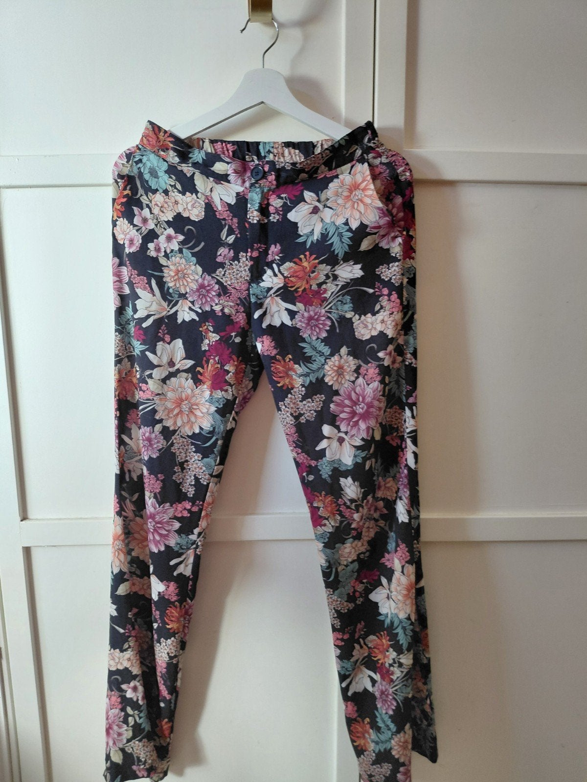 Costes Blue bloemenbroek maat S, Kort, Meerkleurig, Ophalen of Verzenden, Maat 36 (S)