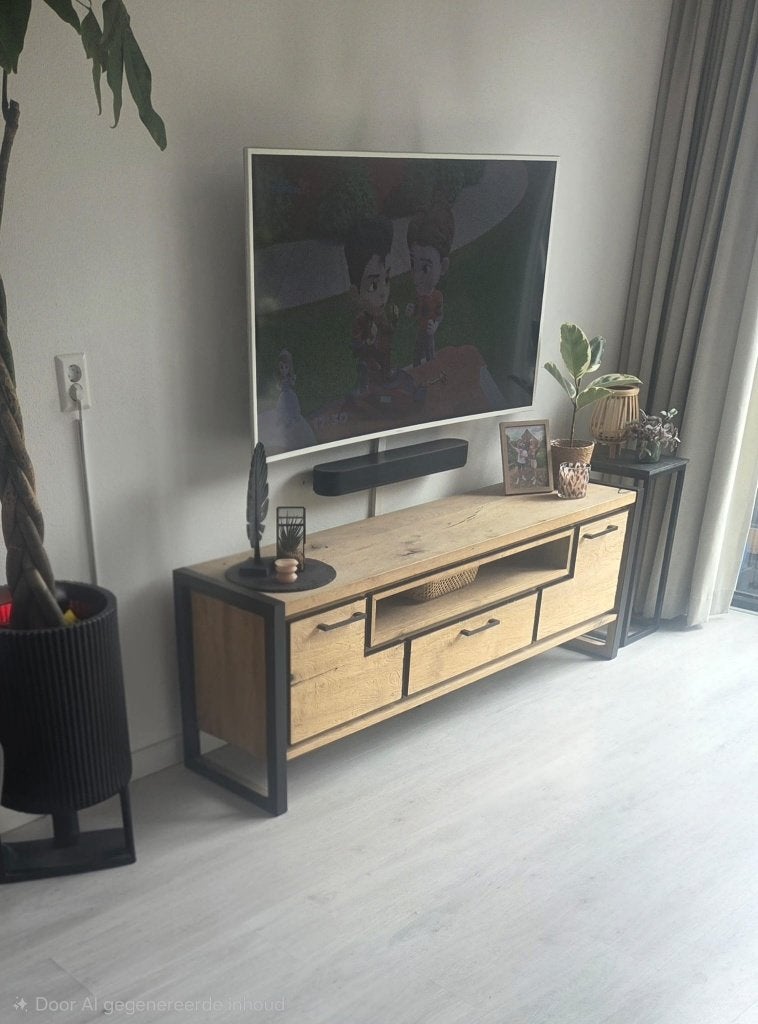 Samsung 55" Curved Smart TV - Wit, Audio, Tv en Foto, Ophalen, Gebruikt, 50 Hz, Samsung