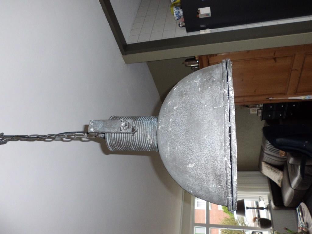 lamp industrieel zwart  25 euro, Ophalen, Zo goed als nieuw, Glas, Minder dan 50 cm