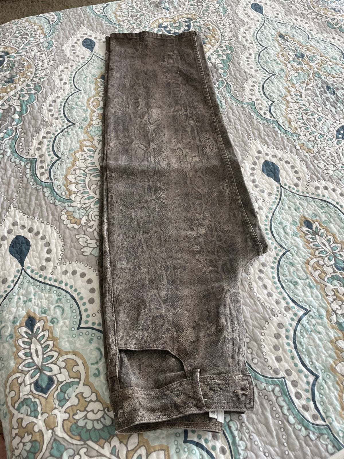 Jeans met print maat 40 VILA, Ophalen of Verzenden, Zo goed als nieuw, Blauw, W30 - W32 (confectie 38/40)