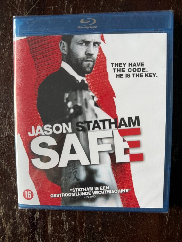 Safe Blu Ray met Jason Stratham nog nieuw in seal, Ophalen of Verzenden, Nieuw in verpakking, Actie