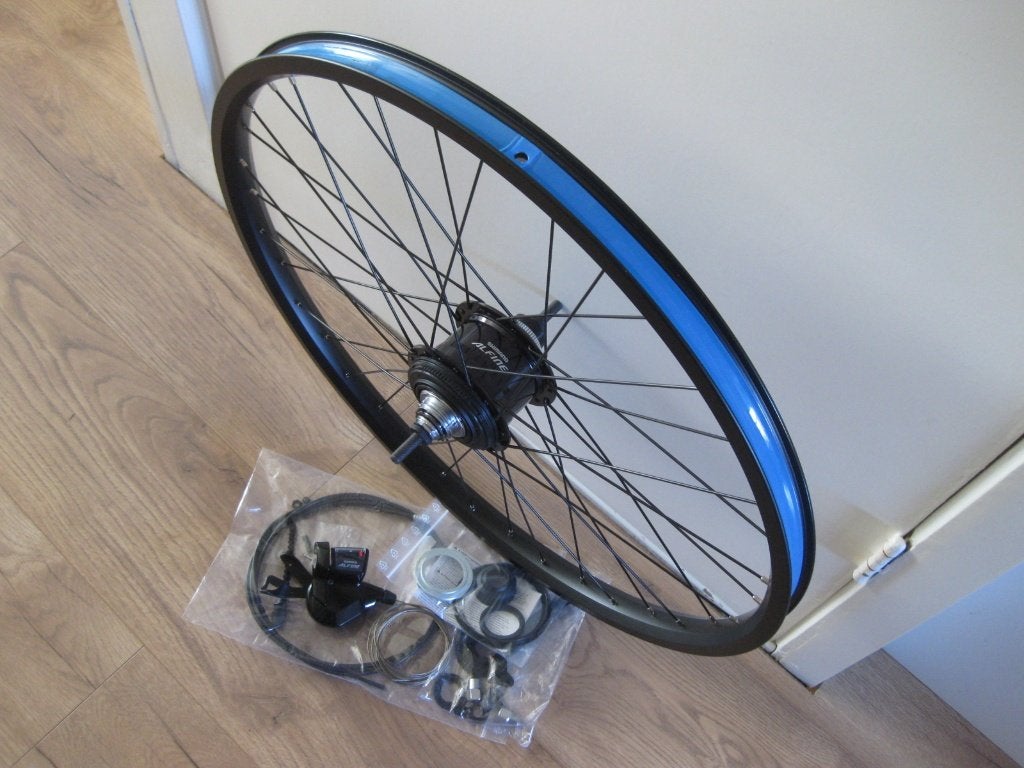 Achterwiel Bullitt, 26 inch, Alfine 11, handgespaakt NIEUW!, Bakfiets, Nieuw, Aluminium, Shimano