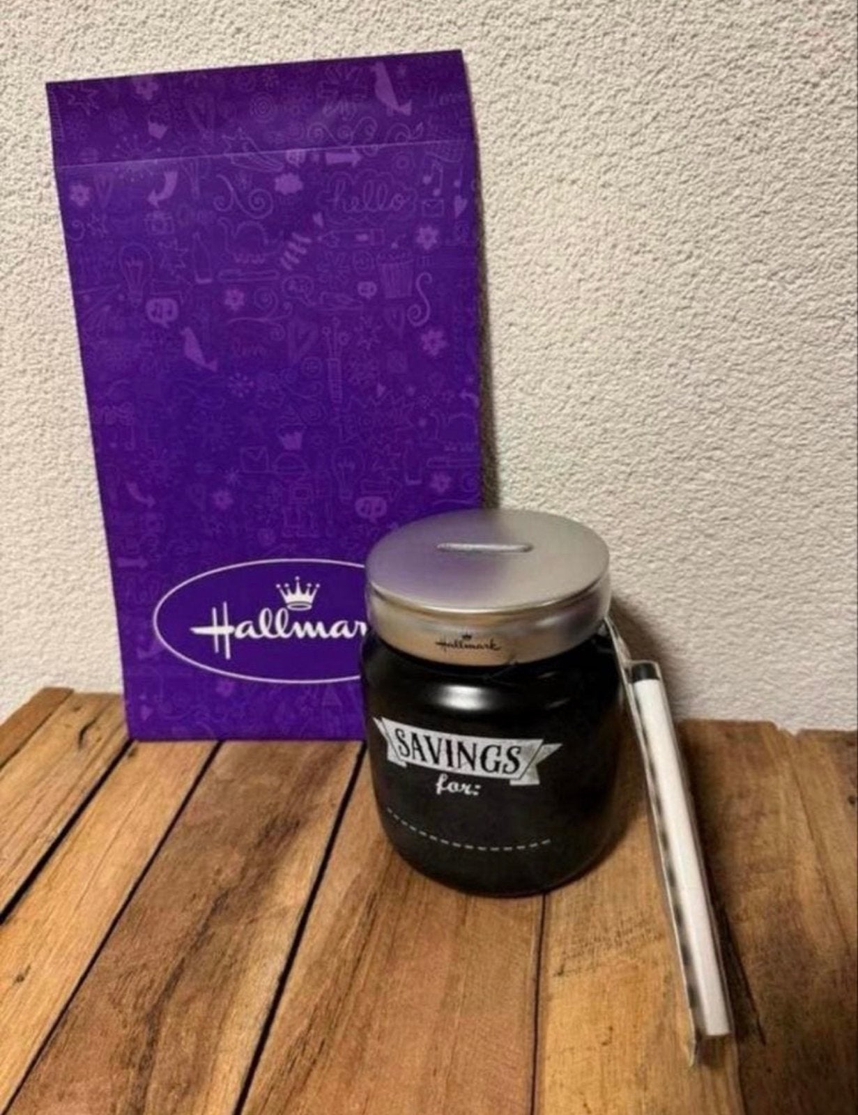 Hallmark spaarpot 'Savings for:', Ophalen of Verzenden, Nieuw, Steen, Aardewerk of Keramiek, Overige thema's