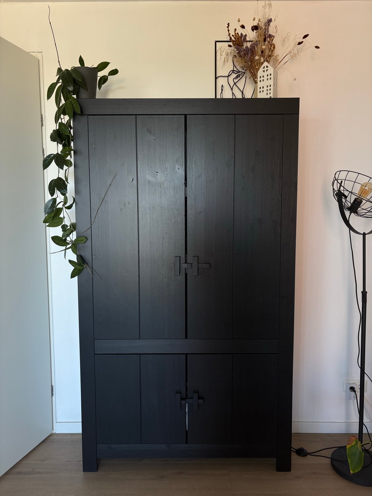 Dichte kast Woood Benson, Ophalen, 100 tot 150 cm, Zo goed als nieuw, 150 tot 200 cm