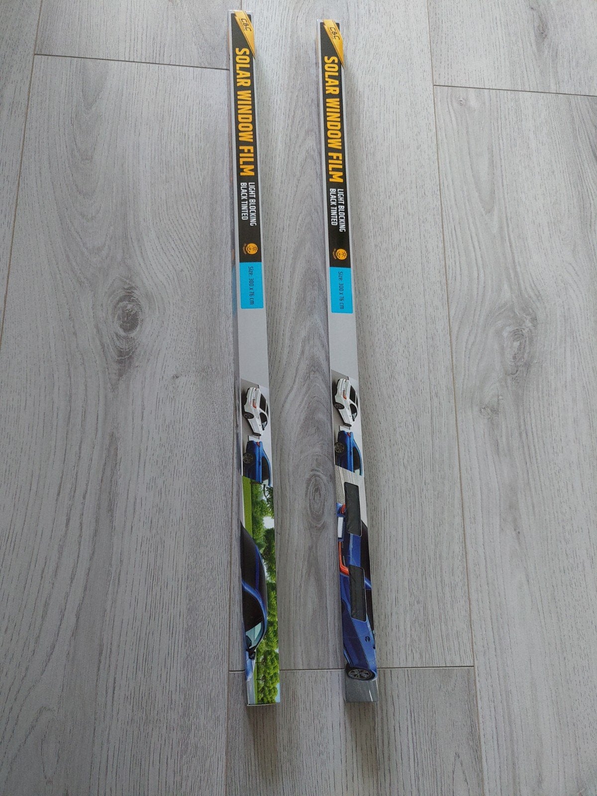 Zwart Getinte Raamfolie 300x76 cm 2 verpakkingen, Ophalen of Verzenden, Nieuw
