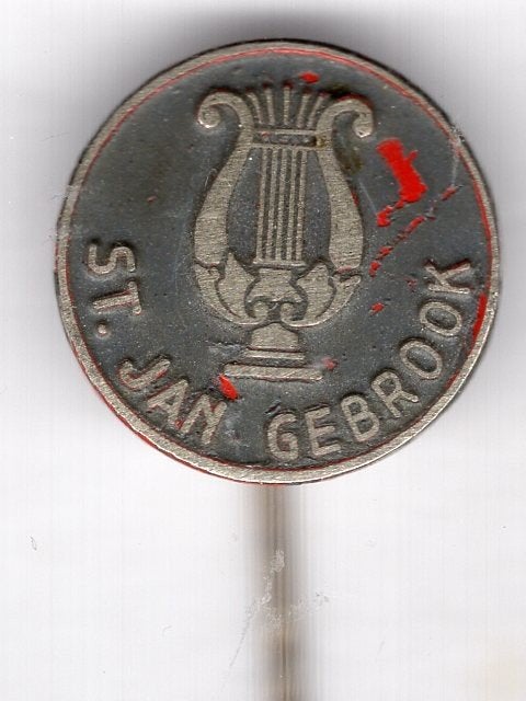 st. Jan Gebrook harp vereniging zilverkl speldje ( W_350), Verzamelen, Ophalen of Verzenden, Zo goed als nieuw, Merk, Speldje of Pin