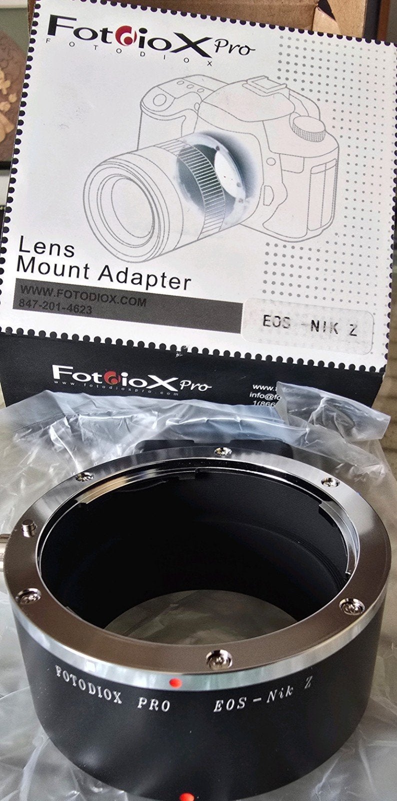 Fotodiox Pro Lens Mount Adapter EOS - NIK Z, Overige merken, Nieuw, Ophalen of Verzenden, Overige vattingen