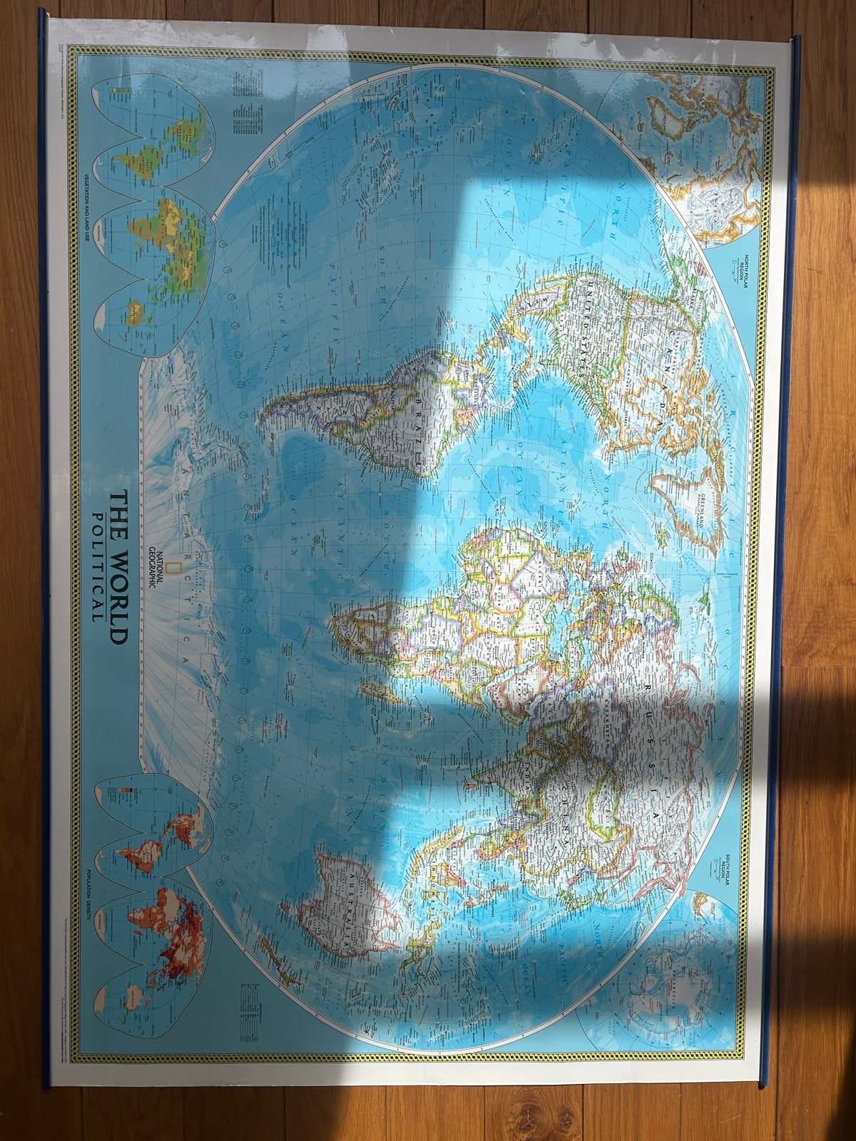 National Geographic Wereldkaart - The World Political, Boeken, Ophalen, 2000 tot heden, Wereld, Landkaart