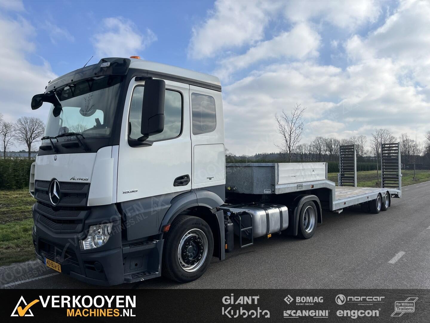 2018 Mercedes Benz Actros 1836 + Veldhuizen P48-2 Semi Diepl, Auto's, Vrachtwagens, Automaat, Euro 6, Overige kleuren, 360 pk