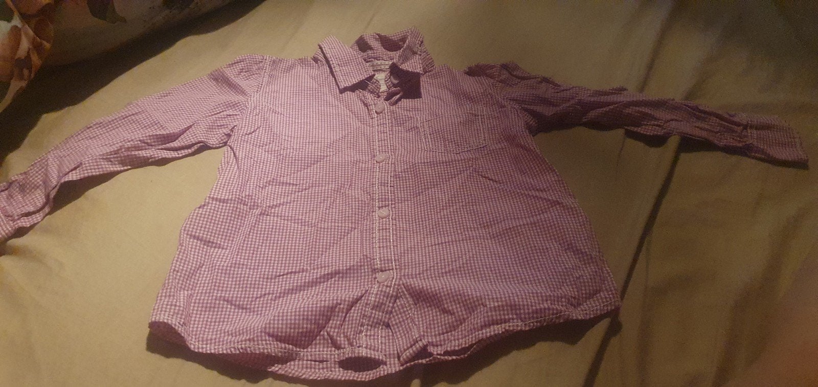 Leuke geruite blouse voor jongen - Maat 80, Kinderen en Baby's, Babykleding | Maat 80, Ophalen of Verzenden, Gebruikt, Jongetje