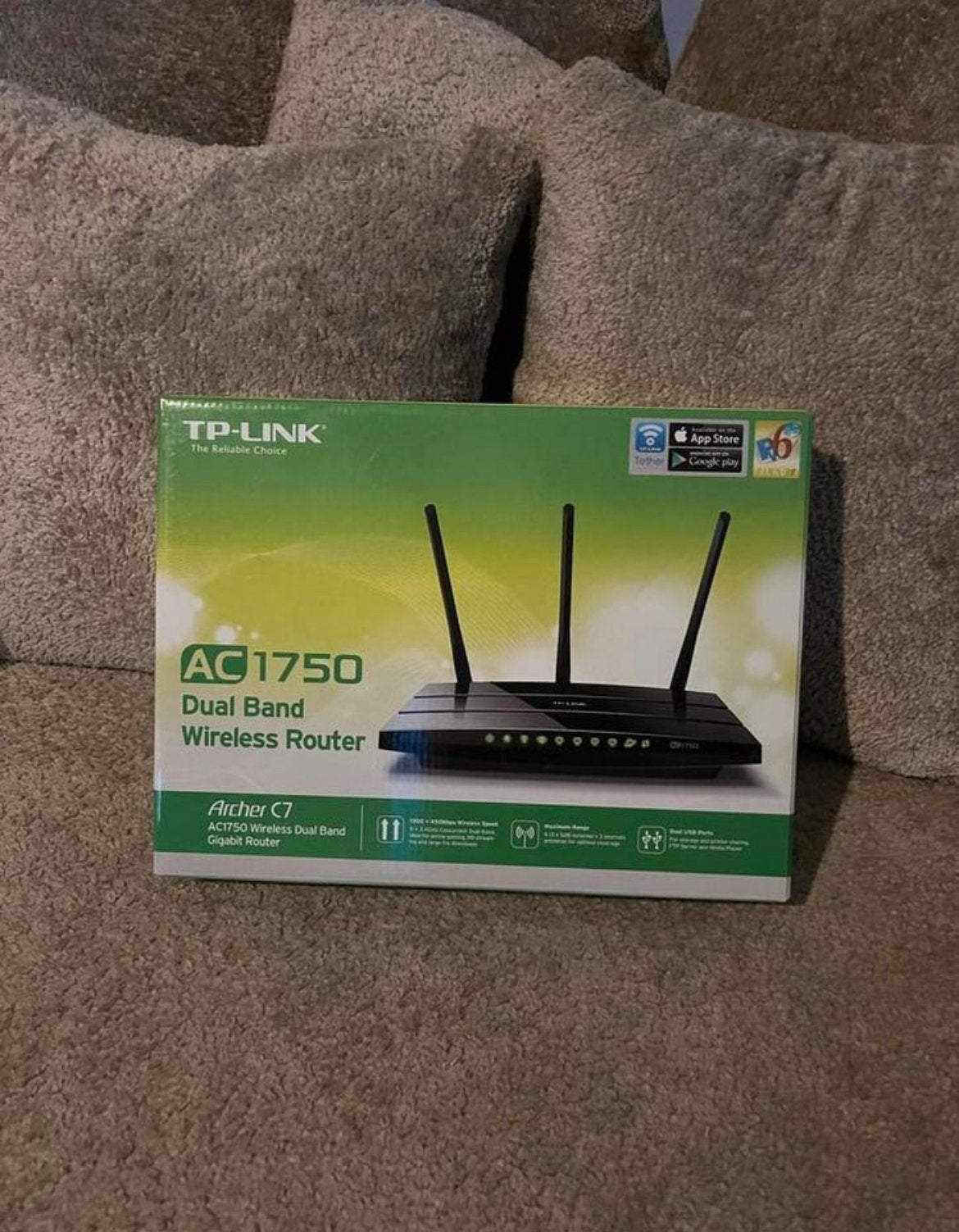 TP-Link AC1750 Dual Band Wireless Router (Archer C7), Computers en Software, Routers en Modems, Ophalen, Nieuw, Router