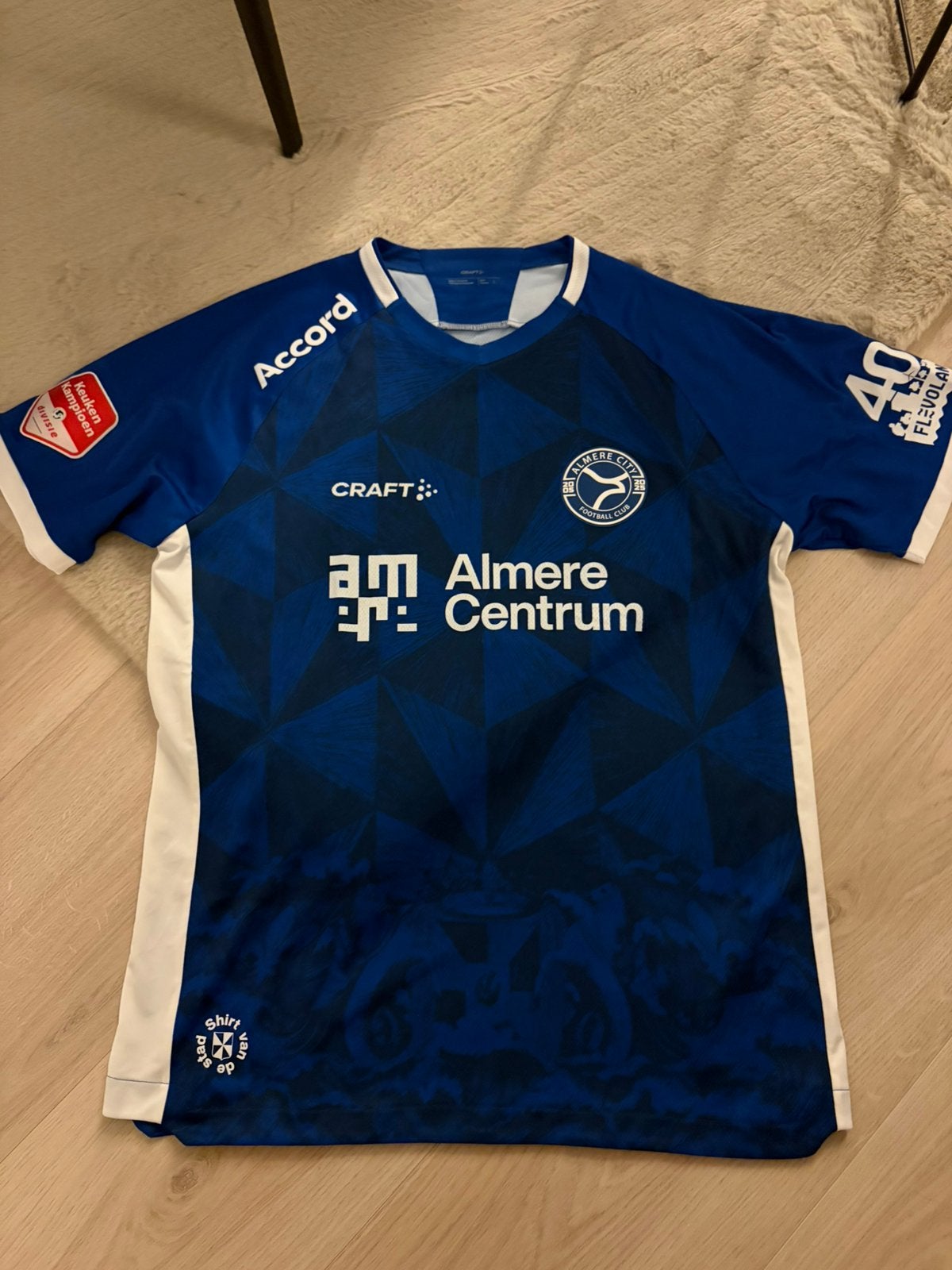 Matchworn almere city 25/26, Ophalen of Verzenden, Zo goed als nieuw, Overige binnenlandse clubs, Shirt