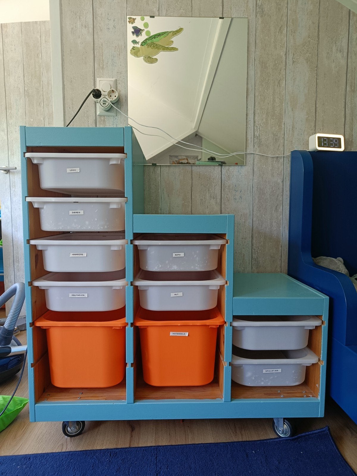 Ikea Trofast kast met wieltjes, Ophalen, 5 laden of meer, 50 tot 100 cm, Minder dan 100 cm