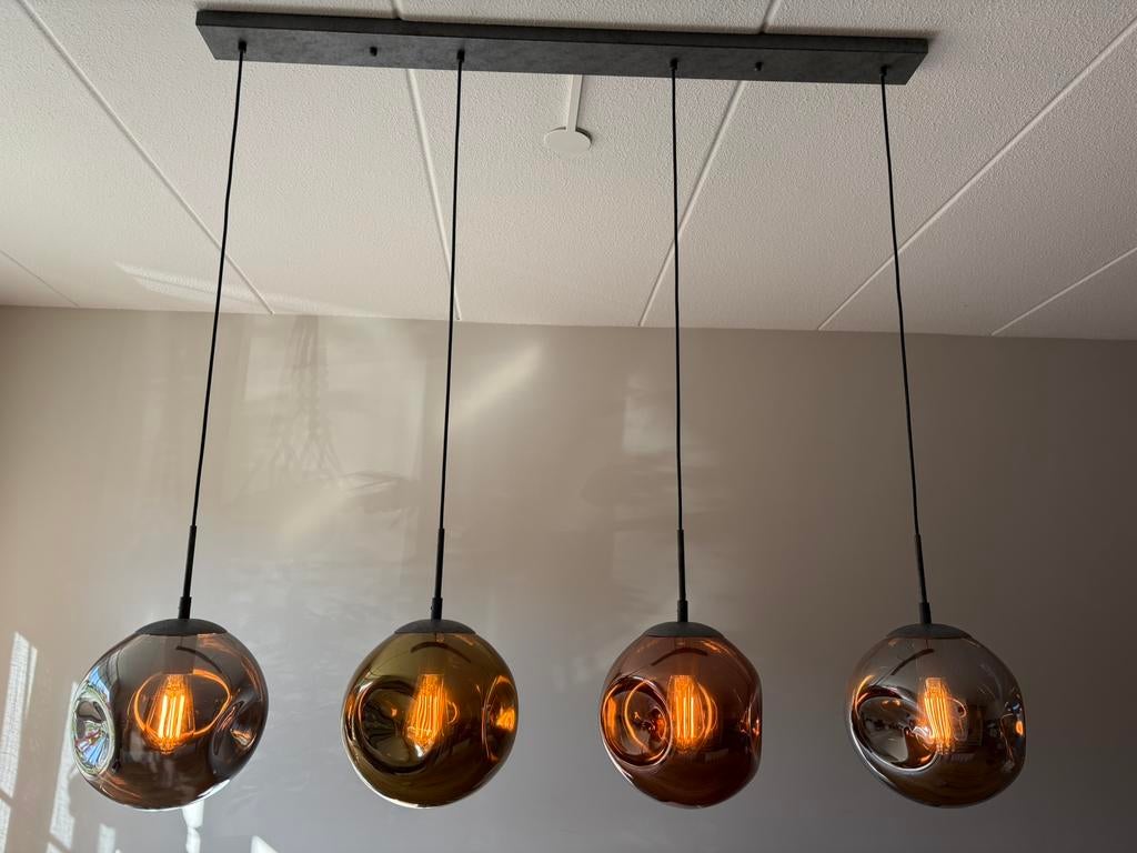Moderne Hanglamp incl. Lampen, Ophalen, Zo goed als nieuw, 75 cm of meer