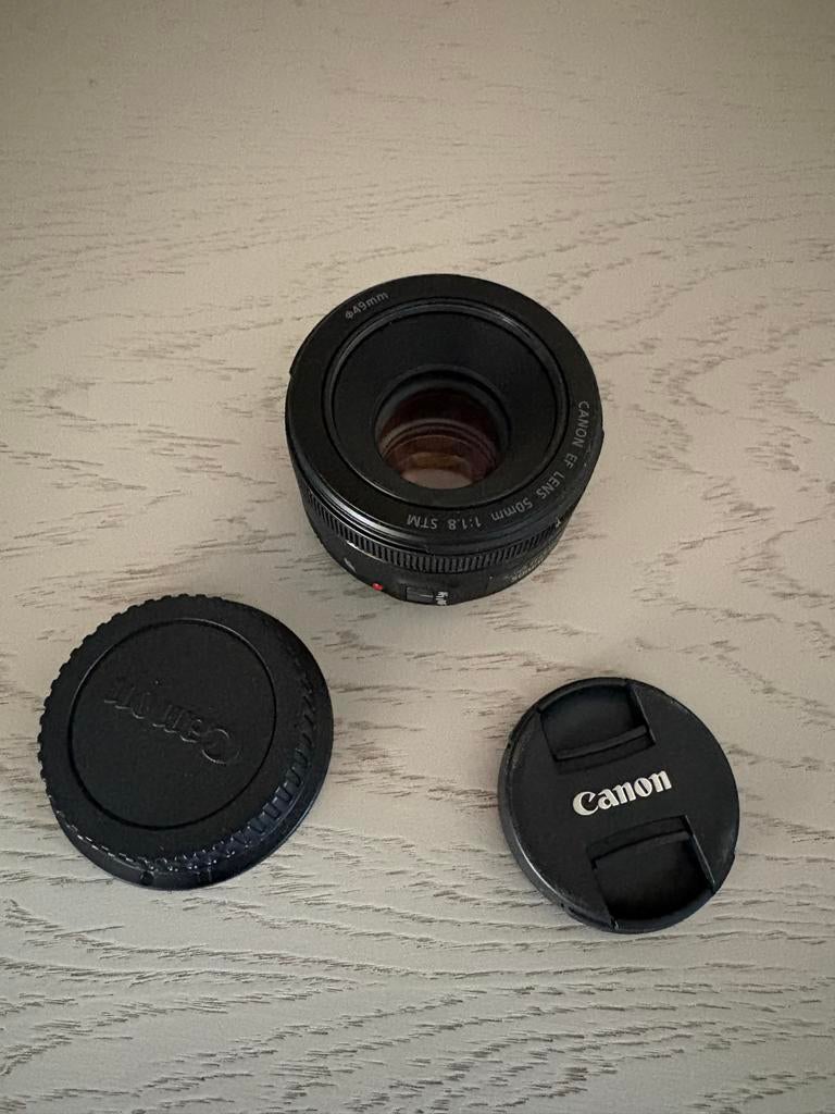 Canon EF 50mm f/1.8 STM lens, Verzenden, Zo goed als nieuw, Standaardlens