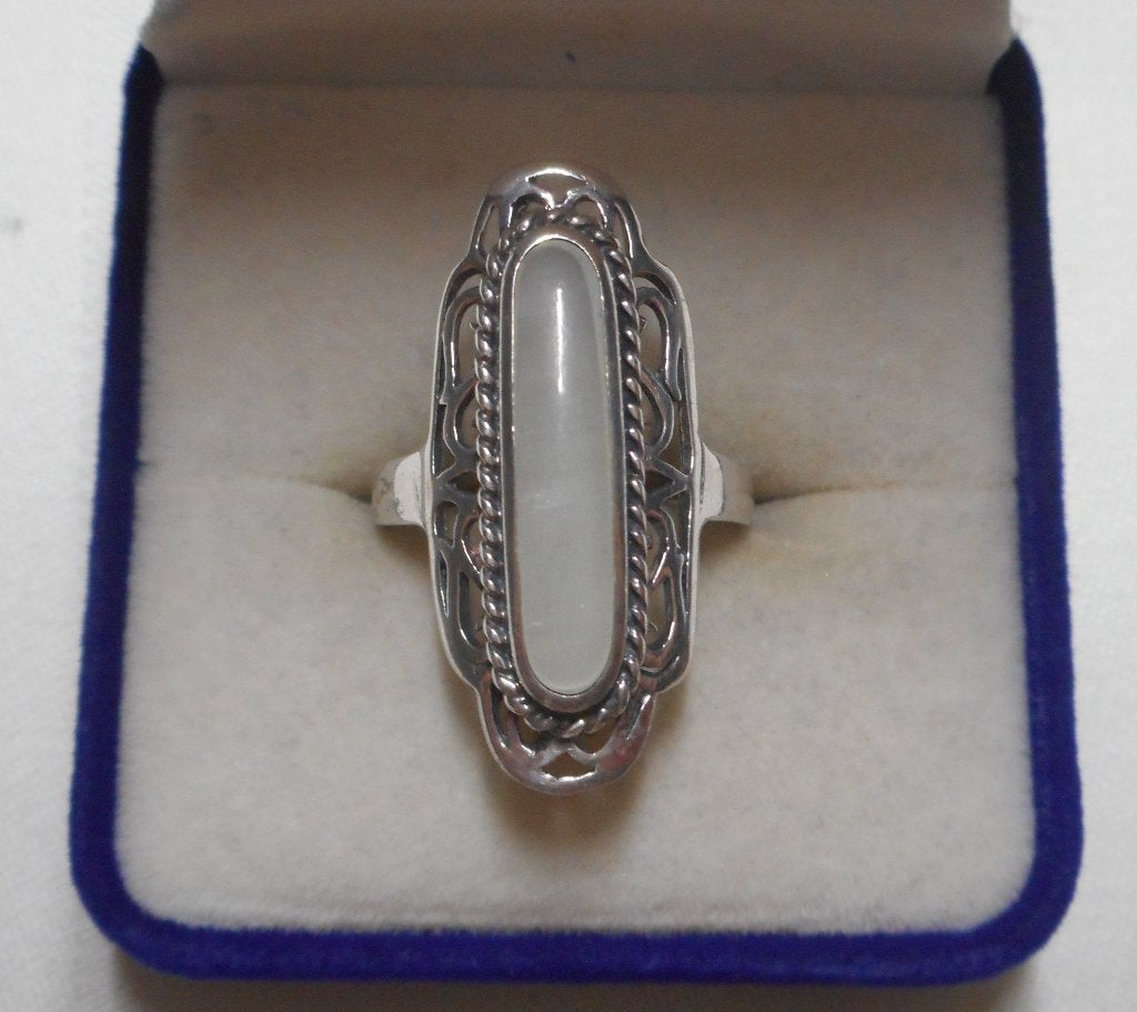 Prachtige zilveren ring maat 17 nr.1567, Verzenden, Zo goed als nieuw, 17 tot 18, Dame