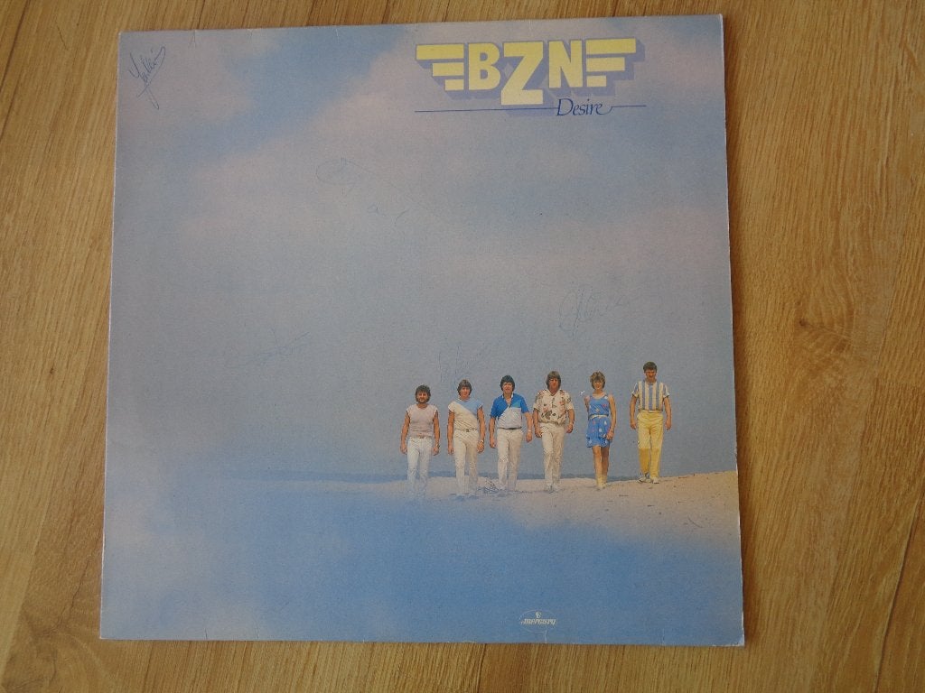 Uniek: Origineel Gesigneerde LP BZN – Desire, Verzamelen, Ophalen of Verzenden, Zo goed als nieuw, Cd of Plaat, Gesigneerd