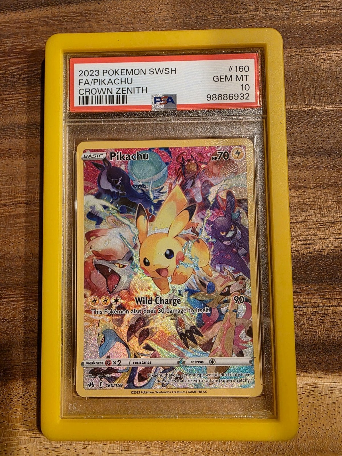 2023 Pikachu Crown Zenith PSA 10 - Pokémon SWSH, Ophalen of Verzenden