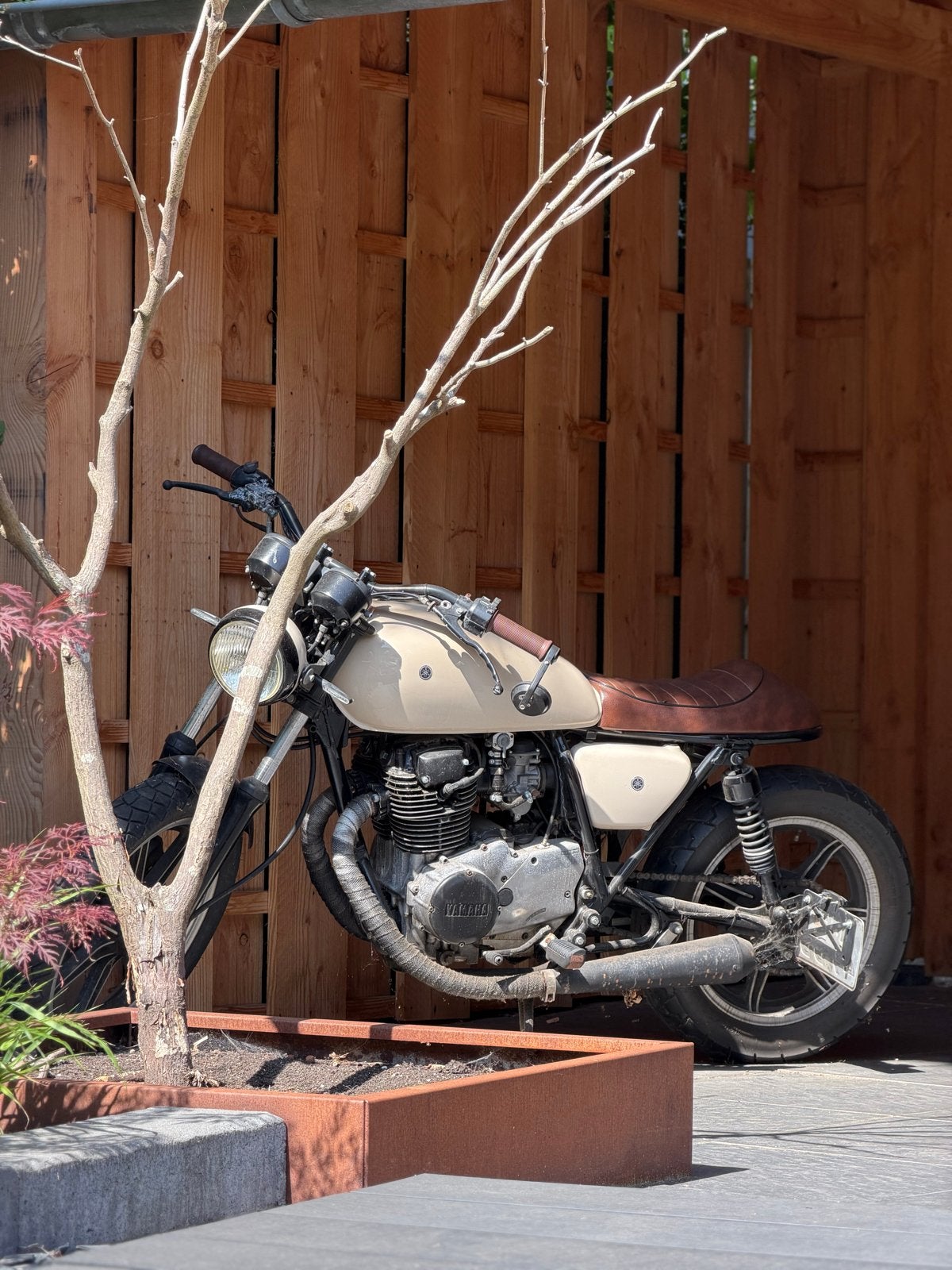 Unieke Yamaha Cafe Racer / Bratstyle - Stoere custom bike, Ophalen, Zo goed als nieuw