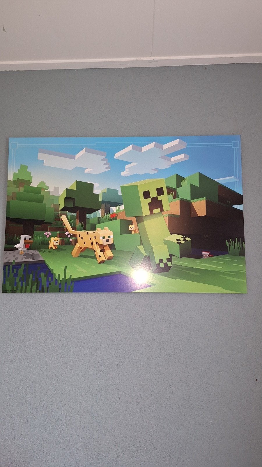 Stoer Minecraft schilderij 60x90 cm - Ophalen, Ophalen