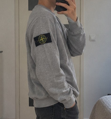 Stone Island trui - Grijs - Maat 11/12 jaar, Ophalen of Verzenden, Zo goed als nieuw, Stone Island