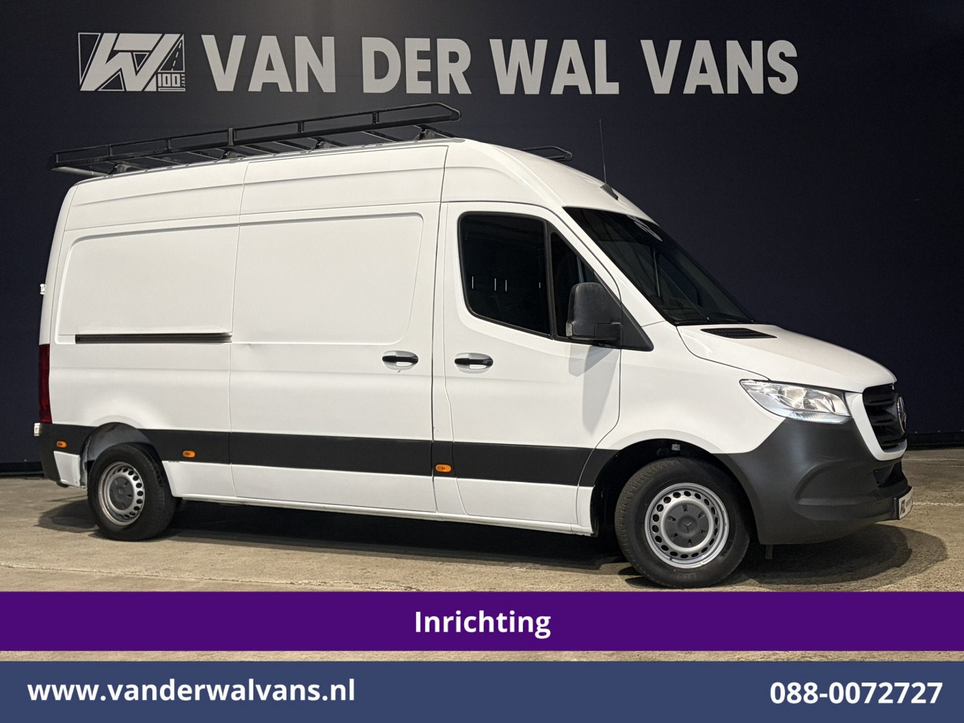 Mercedes-Benz Sprinter 314 CDI 143pk L2H2 Inrichting Euro6 A, Dealer onderhouden, 2000 kg, Wit, Mercedes-Benz