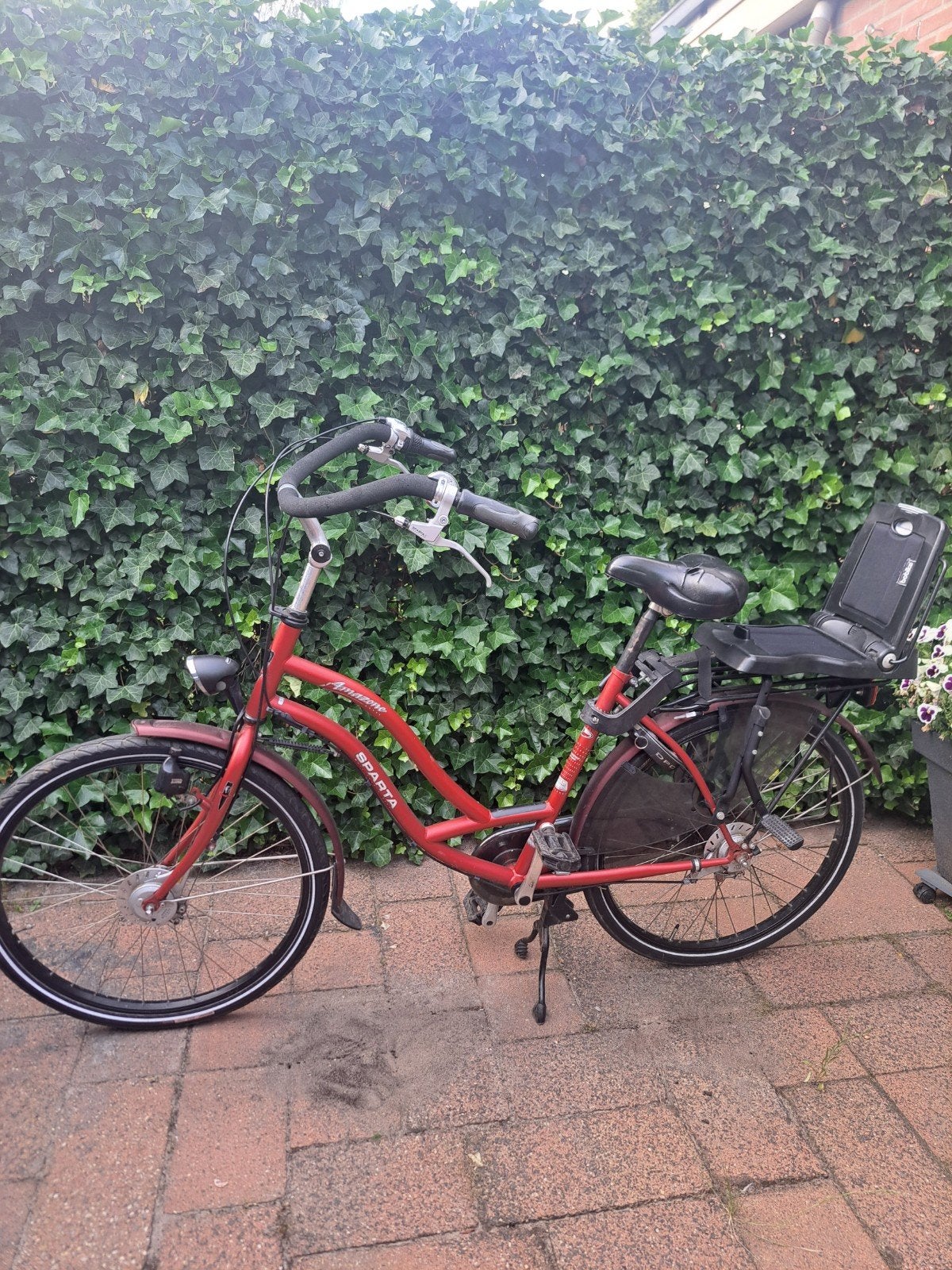 Sparta Amazone mamafiets met achterzitje, Fietsen en Brommers, Fietsen | Dames | Damesfietsen, Ophalen, Sparta, 47 tot 50 cm, Trommelrem