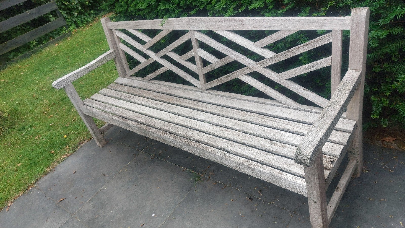 Tuinbank, Tuin en Terras, Ophalen, Gebruikt, Teakhout