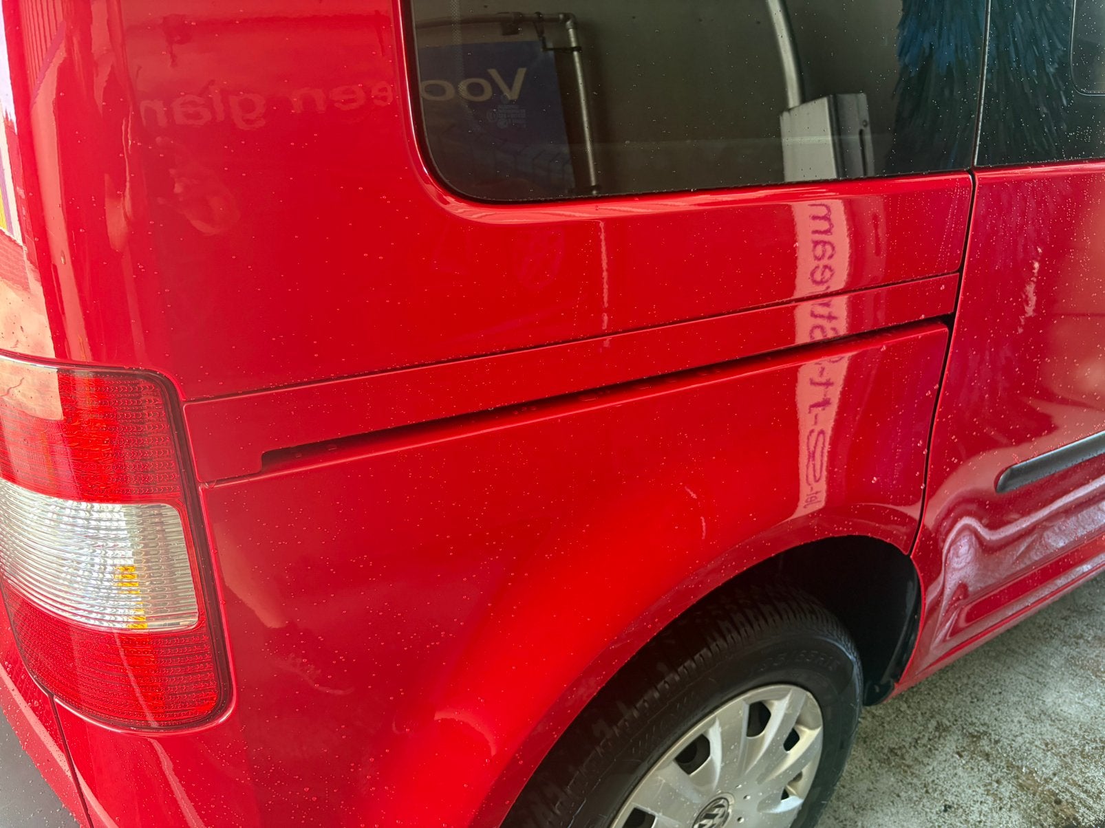 VW Caddy schuifdeurrail-cover, Ophalen, Voor, Deur