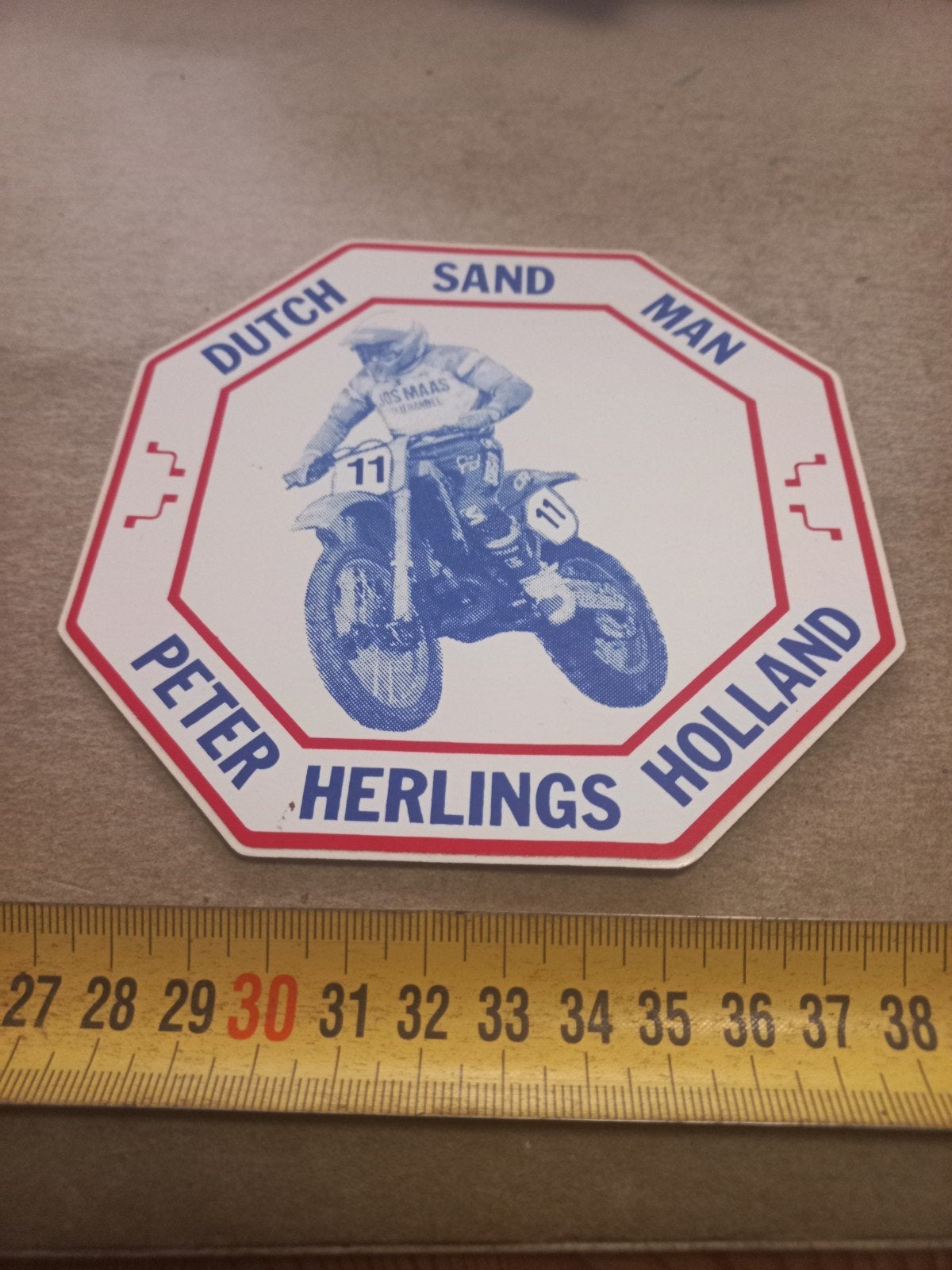 Peter Herlings 'Dutch Sand Man' Sticker - Motocross, Ophalen of Verzenden, Zo goed als nieuw, Sport