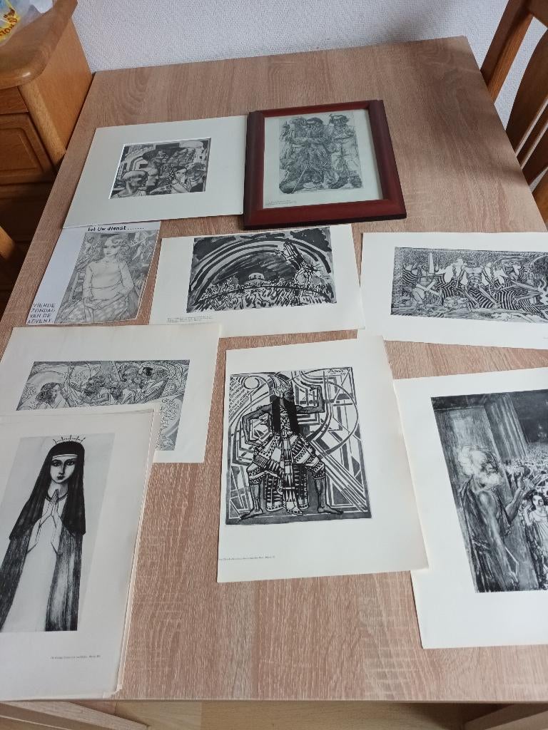 prenten Jan Toorop, Antiek en Kunst, Kunst | Litho's en Zeefdrukken, Ophalen of Verzenden