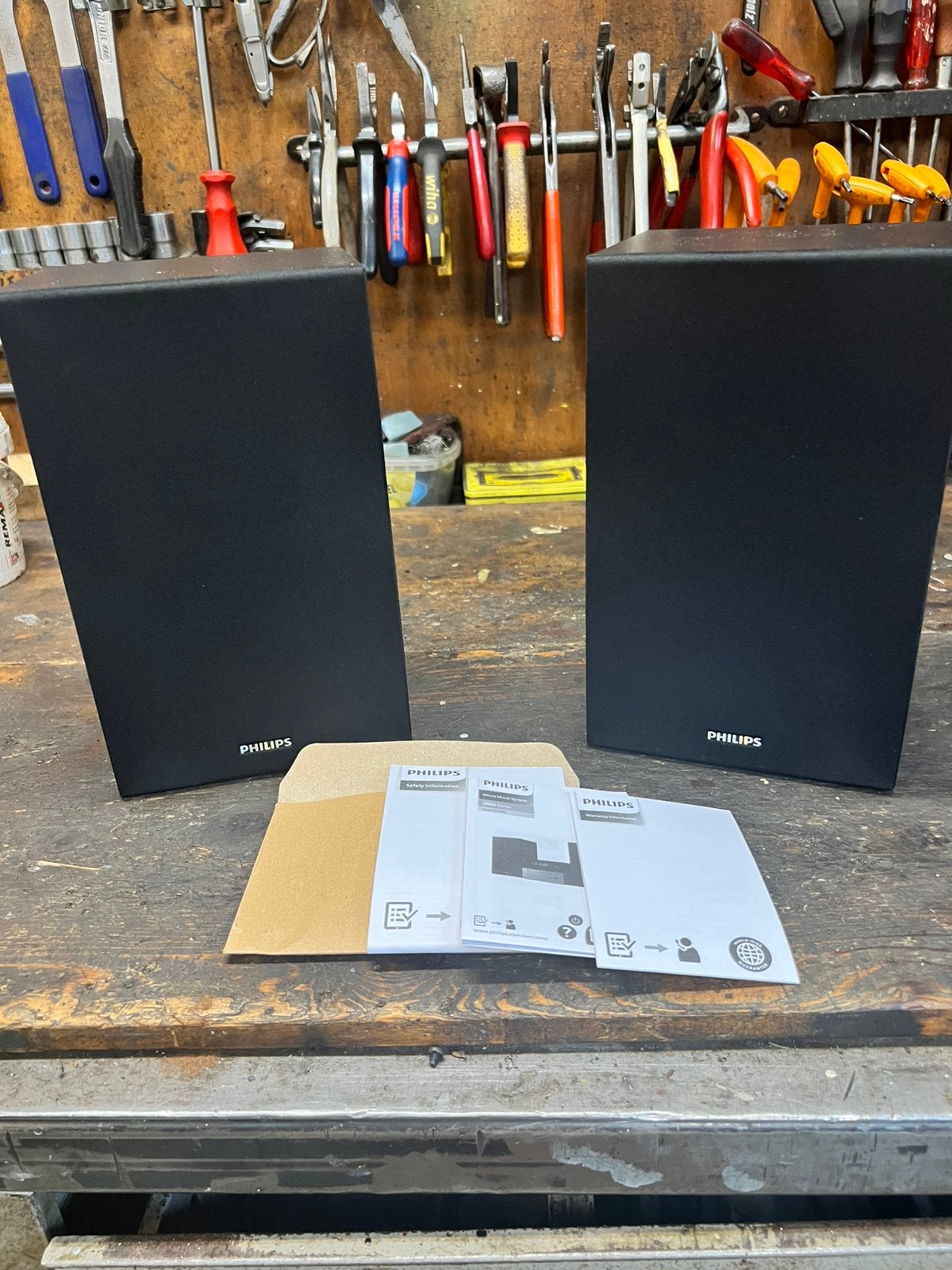Philips “boekenplank”-luidsprekers, Audio, Tv en Foto, Luidsprekers, Philips, Nieuw, Ophalen of Verzenden, Minder dan 60 watt