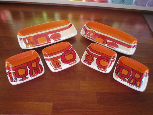 Serveer schalenset.2 sets. Doos+deksel., Ophalen of Verzenden, Huis en Inrichting