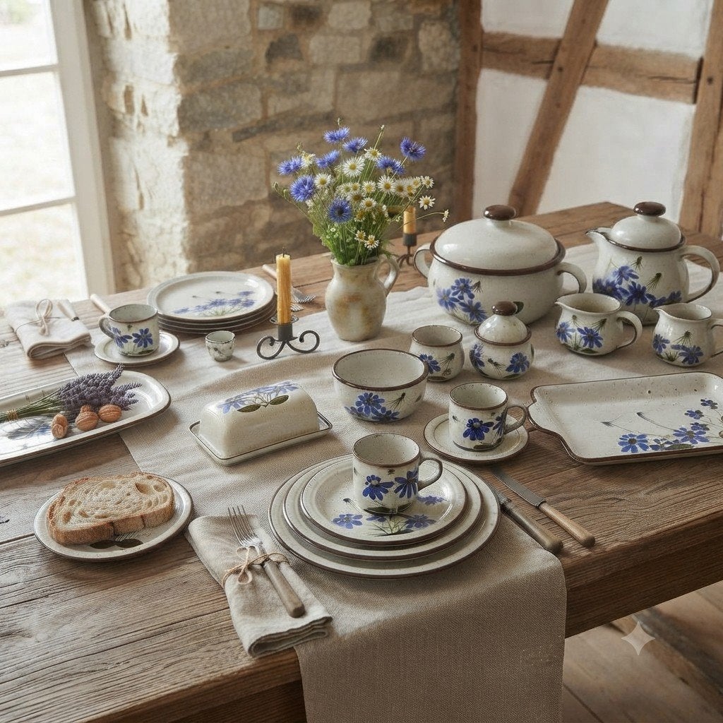 Noorse serviesset – Stavangerflint "Florry" (39 delig), Ophalen, Zo goed als nieuw, Keramiek, Vintage
